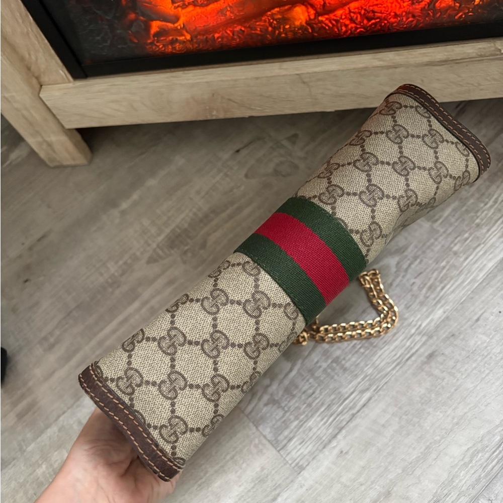 AUTHENTIC GUCCI Crossbody bag purse vintage gg tote clutch gg vintage handbag - Picture 7 of 13